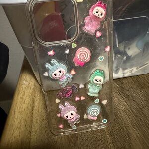 Source Unknown Character Phone Case - Pink, Blue, Green iPhone 17 max plus